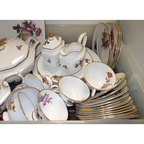 164 - A large qty of Caverswall table ware, some signed