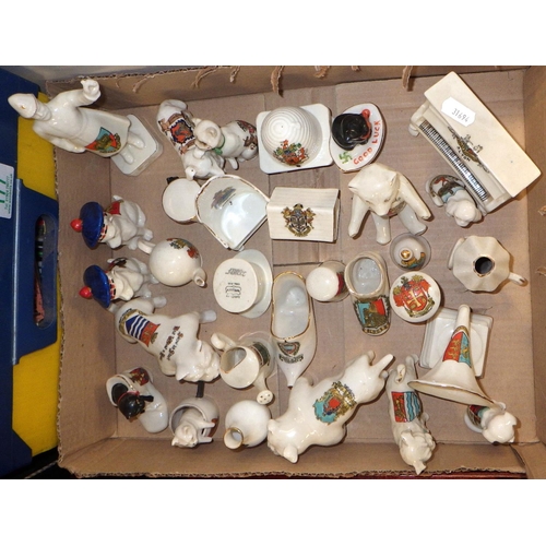 178 - Approx 30 crested china miniatures