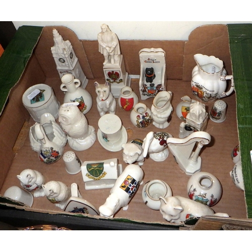 182 - Approx 30 crested china miniatures