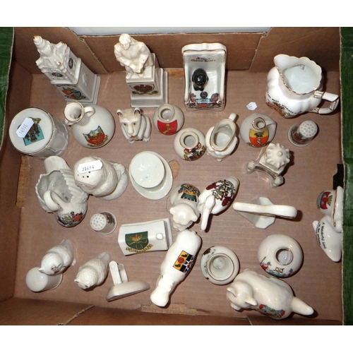 182 - Approx 30 crested china miniatures