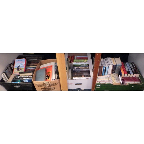 190 - Four boxes of misc books