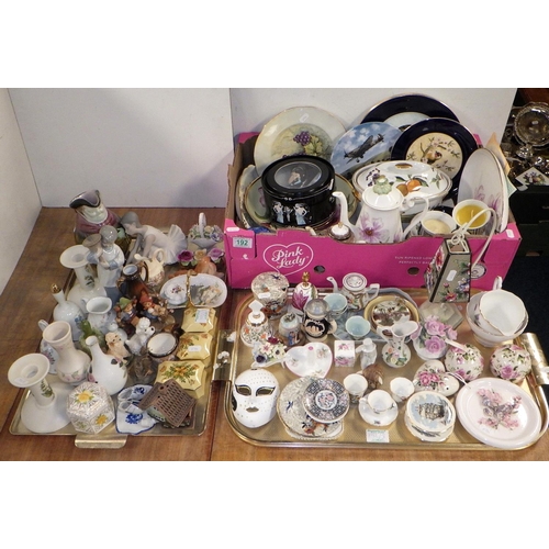 192 - A qty of misc ceramic collectables (3)