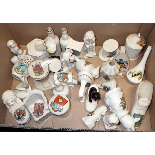 197 - Approx 30 crested china miniatures