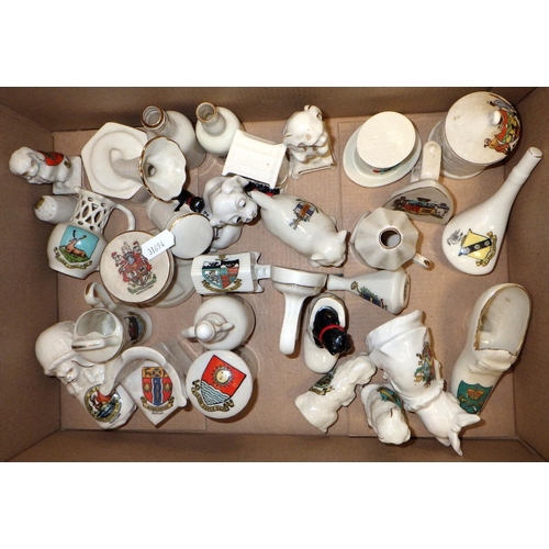 197 - Approx 30 crested china miniatures