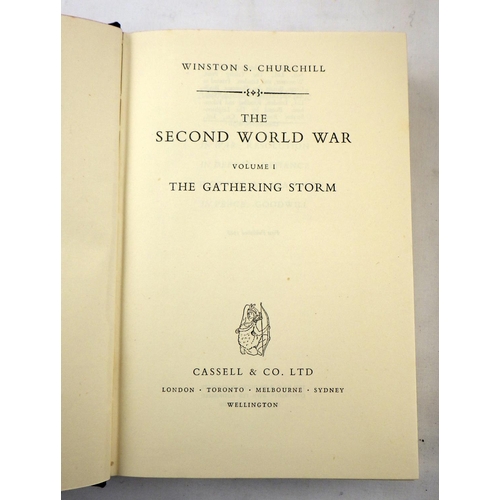 224 - A set of all 6 Volumes of Churchill's 'The Second World War', all first editions with original dust ... 