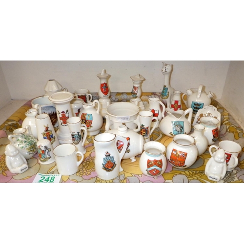 248 - A qty of approx 30pcs of crested china