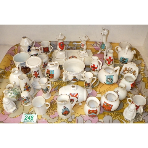 248 - A qty of approx 30pcs of crested china