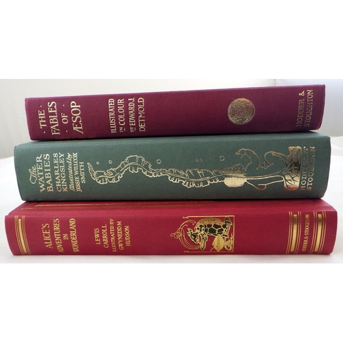 251 - Three Hodder & Stoughton illustrated editions of classic children's fiction: 'The Fables of Aesop' (... 