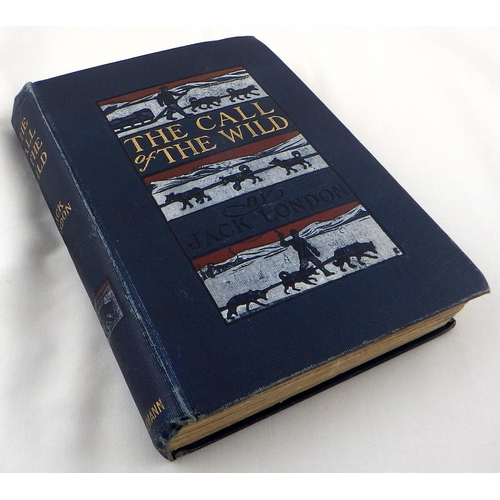 257 - Jack London, 'The Call Of The Wild' (First Edition, First Printing, Heinemann, July 1903). Blue ribb... 