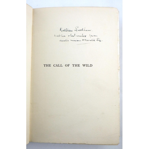 257 - Jack London, 'The Call Of The Wild' (First Edition, First Printing, Heinemann, July 1903). Blue ribb... 