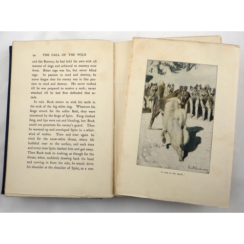 257 - Jack London, 'The Call Of The Wild' (First Edition, First Printing, Heinemann, July 1903). Blue ribb... 