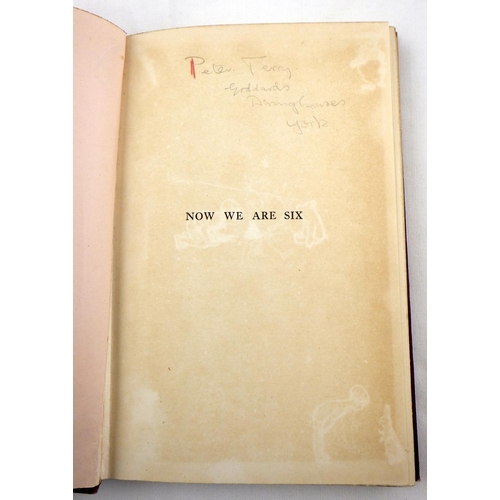 259 - Two AA Milne First Editions: 'Now we are Six' (1927) and 'The House at Pooh Corner' (1928), both lac... 