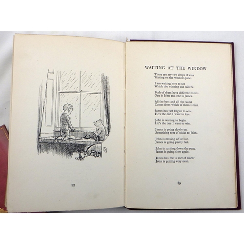 259 - Two AA Milne First Editions: 'Now we are Six' (1927) and 'The House at Pooh Corner' (1928), both lac... 