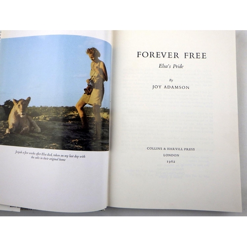 261 - Joy Adamson's 'Born Free' (tenth impression, December 1960) together with First Editions of 'Living ... 