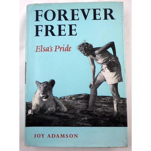 261 - Joy Adamson's 'Born Free' (tenth impression, December 1960) together with First Editions of 'Living ... 