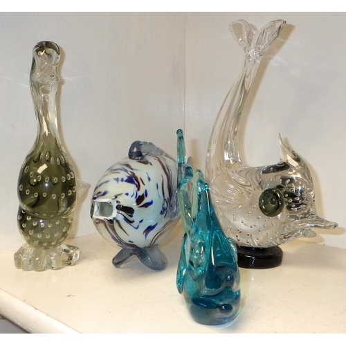 262 - A group of misc Art Glass to inc Murano