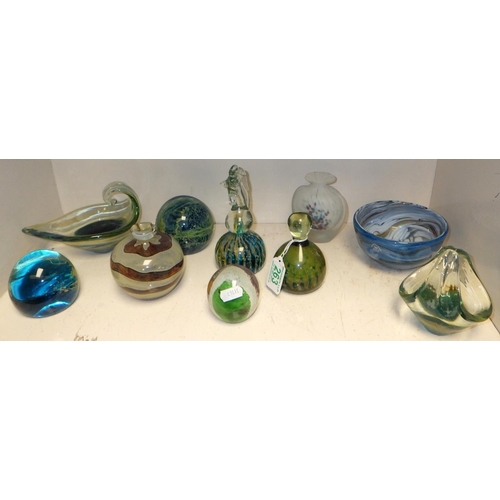 263 - A group of misc Art Glass to inc Mdina