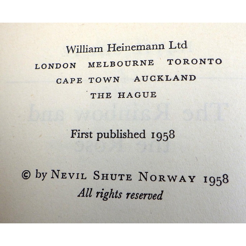 266 - Eight early/First editions of Neville Shute novels. some with foxing (8)
Sold on behalf of the Terry... 