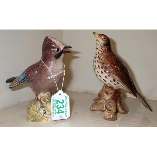 234 - Beswick Jay And Thrush