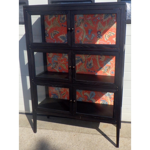 767 - A modern black display cabinet purchased from nkuku.com