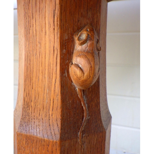 785 - Robert Mouseman Thompson 
An English Oak 6ft Refectory Dining Table, dowelled adzed two plank top, o... 