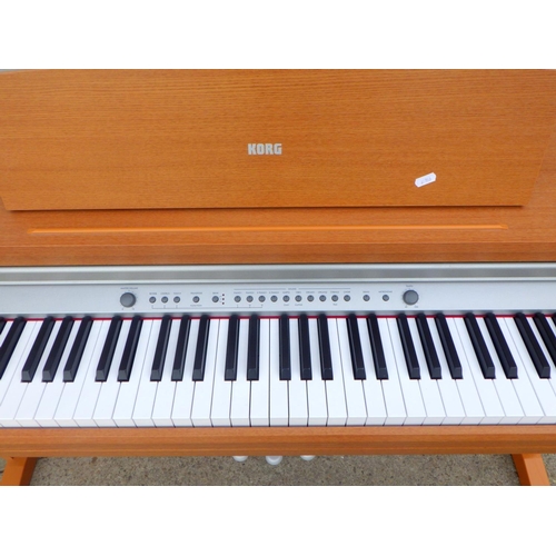 799 - A Korg electric piano and stool