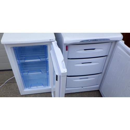 801 - LEC & Hotpoint undercounter freezers (2)