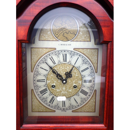 829 - Two modern Tempus Fugit longcase clocks