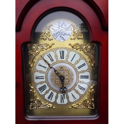 829 - Two modern Tempus Fugit longcase clocks