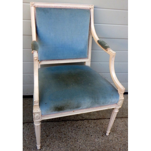 839 - A cream painted square back armchair
Sold on behalf of the Terry family York (Terry's Chocolates)