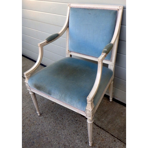 839 - A cream painted square back armchair
Sold on behalf of the Terry family York (Terry's Chocolates)