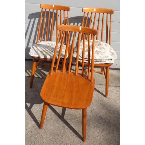 876 - Three kitchen chairs