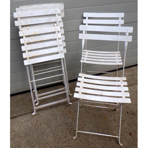 908 - Six folding metal garden chairs
Sold on behalf of the Terry family York (Terry's Chocolates)