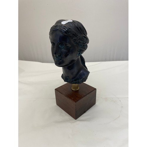 196 - A Giannelli signed bust of David together with various ceramics