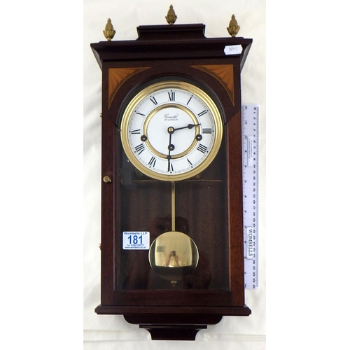 181 - A Comitti inlaid wall clock