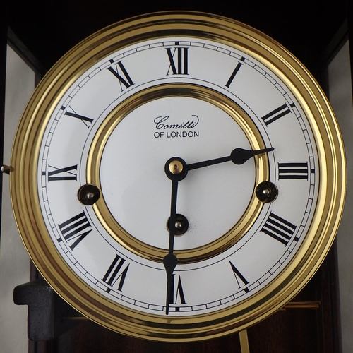 181 - A Comitti inlaid wall clock