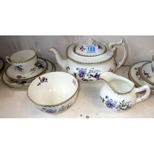 188 - A Paragon part tea set AF