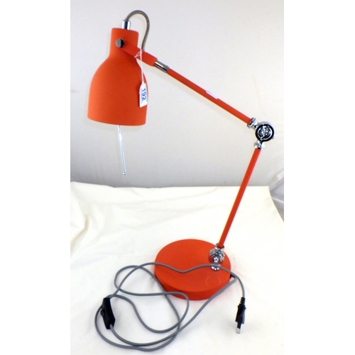 192 - A modern adjustable anglepoise type lamp, foreign plug ALL ELECTRICALS SOLD AS SEEN