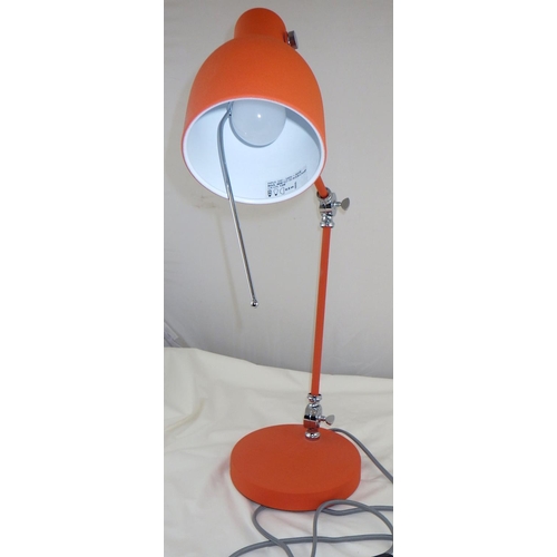 192 - A modern adjustable anglepoise type lamp, foreign plug ALL ELECTRICALS SOLD AS SEEN