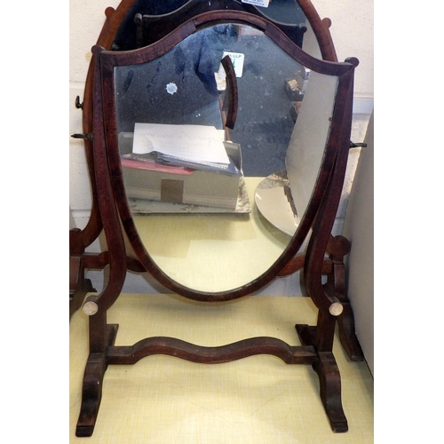 198 - Two 19thC toilet mirrors AF