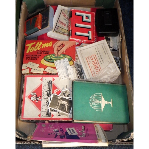 219 - Two boxes of misc collectables and a vintage case and contents (3)