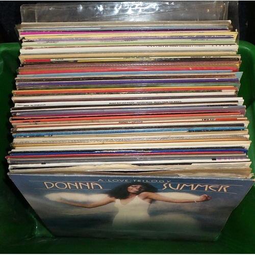 220 - Four boxes of mainly pop Lps (4)