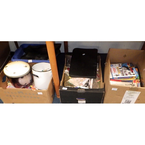 250 - Four boxes of misc collectables to inc books etc (4)