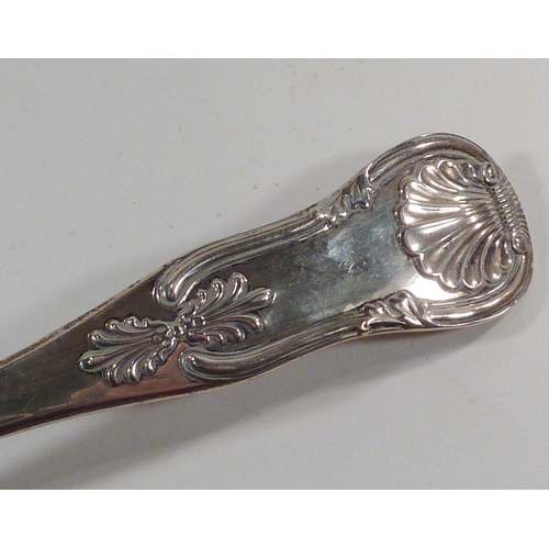 2 - A Victorian Scottish silver ladle, James McKay, Edinburgh, 1843.  340mm long / 240g
