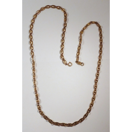 65 - A Gucci gilt metal neck chain, marked Gucci / Silver.  780mm long.