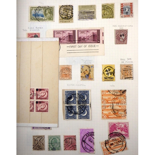 309 - Postal History: an album comprising a good collection of Canada, New Zealand and Australia stamps, m... 