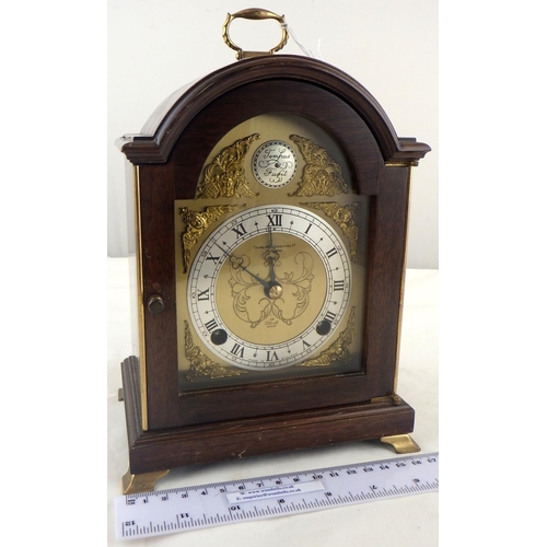 254 - An Elliott mahogany mantle clock 23cm tall