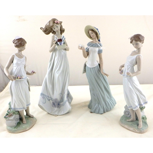 260 - Two Lladro Privilege figures of a girl together with two further AF Lladro figures (4)