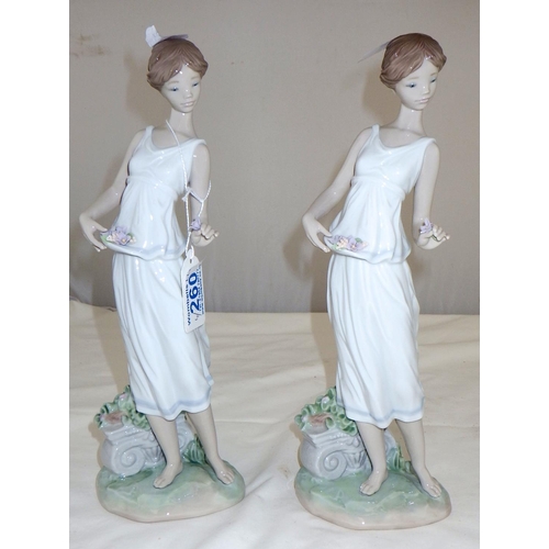 260 - Two Lladro Privilege figures of a girl together with two further AF Lladro figures (4)