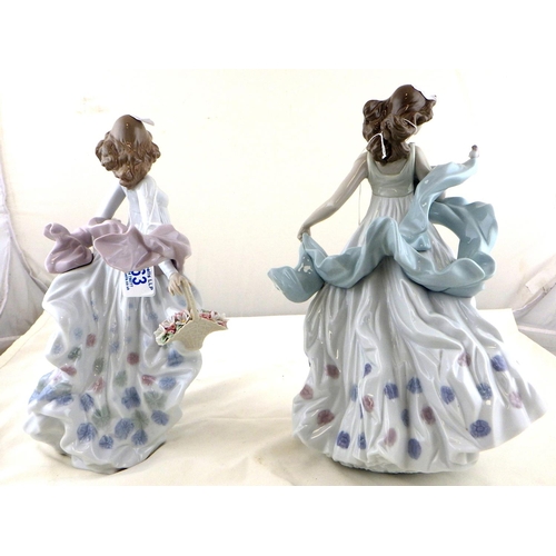 263 - Two Lladro Privilege figures of girls 32 & 33cm tall (2)